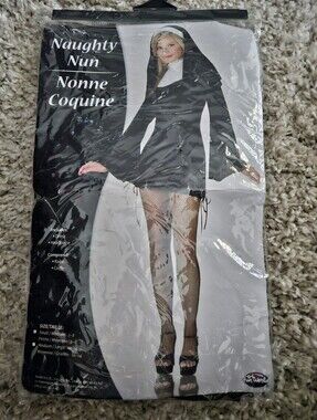 Fun World Naughty Nun Costume - Black & White S/M